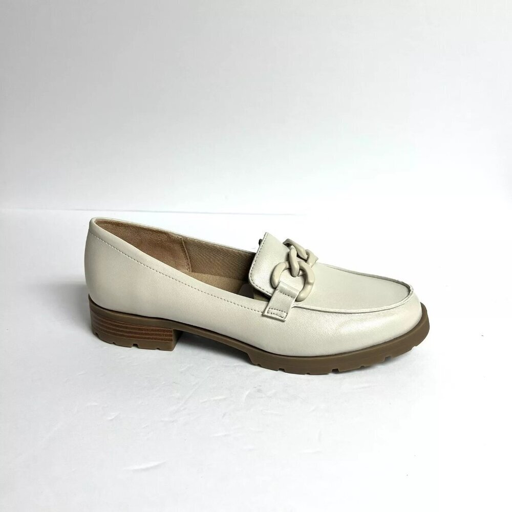 Life Stride Women’s London 2, Off White Slip On Loafers Size 9 Wide